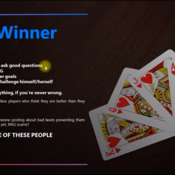 winning poker